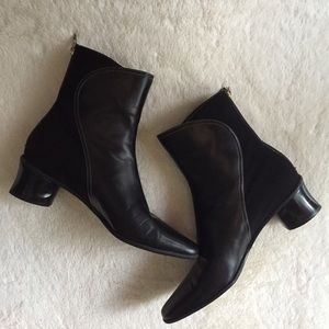 Circa Joan & David Black Leather Boots